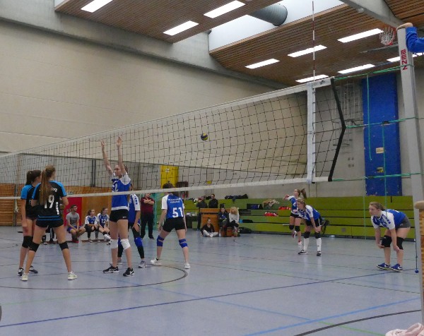 U20 weiblich Volleyball Aufschlag